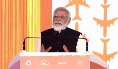 यूपी को मिली बड़ी सौगात, पीएम नरेंद्र मोदी ने किया नोएडा अंतर्राष्ट्रीय एयरपोर्ट का शिलान्यास